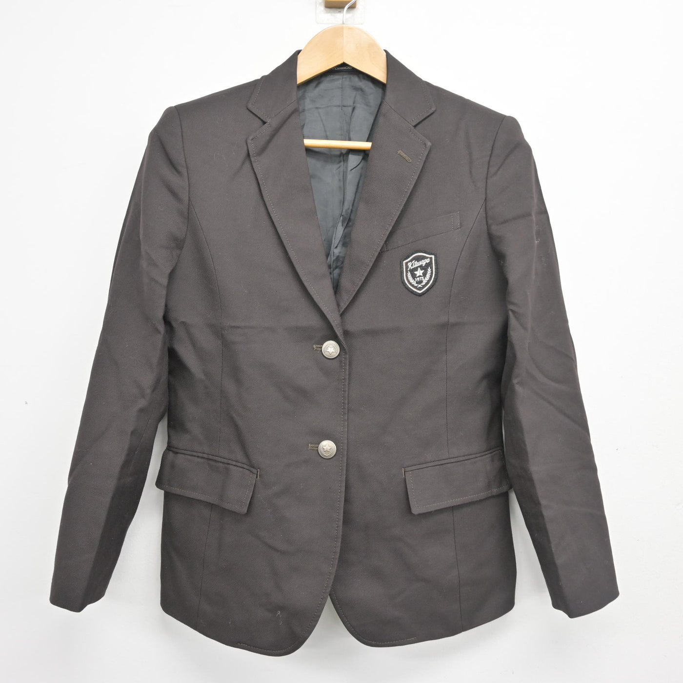 【中古】京都府 北嵯峨高等学校 女子制服 2点 (ブレザー・ニットベスト) sf103858