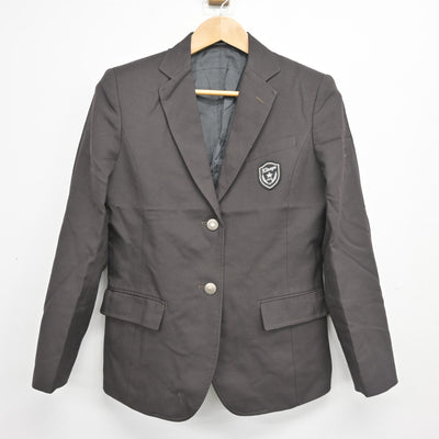 【中古】京都府 北嵯峨高等学校 女子制服 2点 (ブレザー・ニットベスト) sf103858