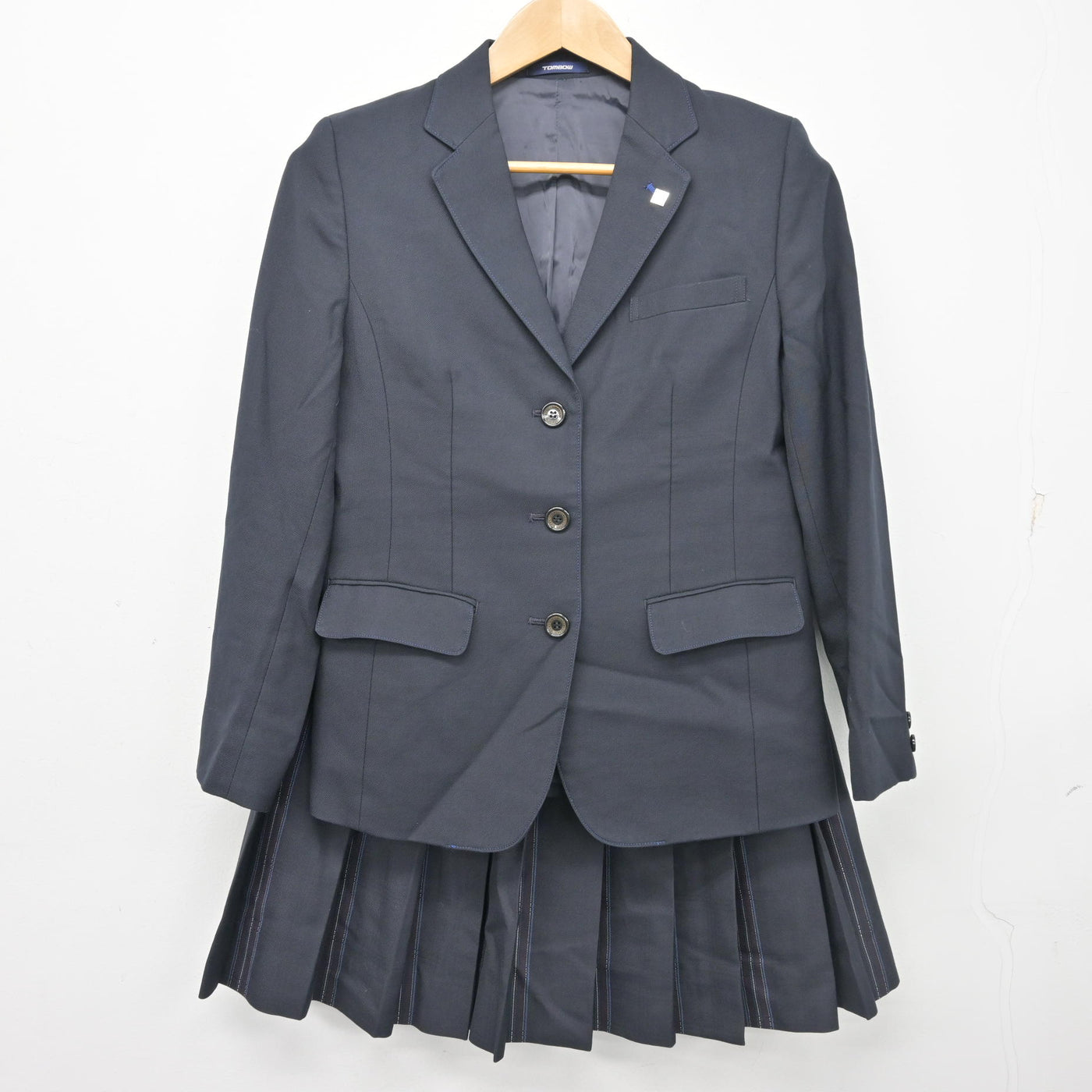 【中古】東京都 八王子実践高等学校/旧制服 女子制服 4点 (ブレザー・スカート) sf103860