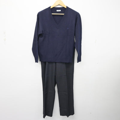 【中古】東京都 昭和第一学園高等学校 男子制服 4点 (ブレザー・ニット・ズボン) sf103870