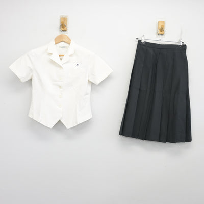 【中古】長崎県 佐世保北高等学校 女子制服 2点 (シャツ・スカート) sf103894