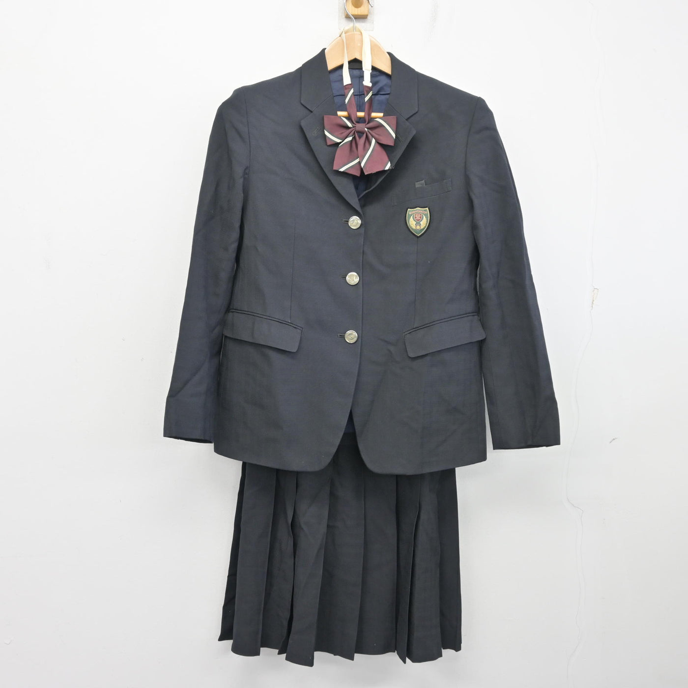 【中古】埼玉県 栄東中学・高等学校 女子制服 5点 (ブレザー・ベスト・スカート) sf103897