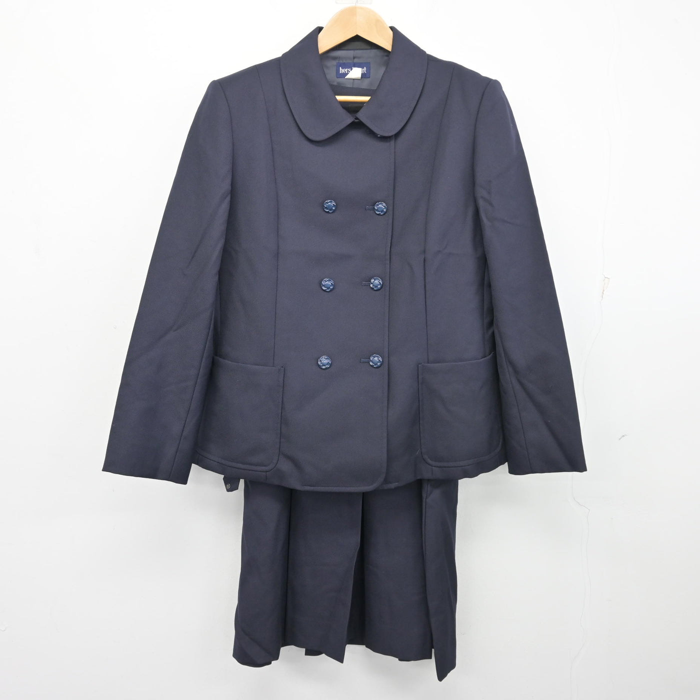 【中古】宮城県 尚絅学院中学校・高等学校 女子制服 3点 (ブレザー・ジャンパースカート) sf103915