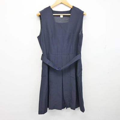 【中古】宮城県 尚絅学院中学校・高等学校 女子制服 2点 (シャツ・ジャンパースカート) sf103917