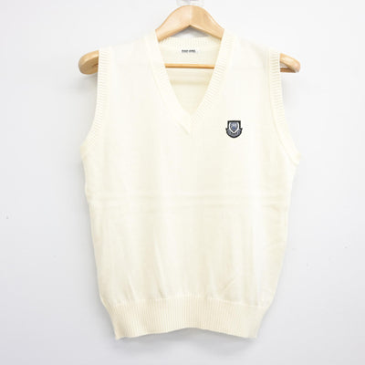 【中古】北海道 札幌新陽高等学校 女子制服 2点 (ニットベスト・シャツ) sf103923