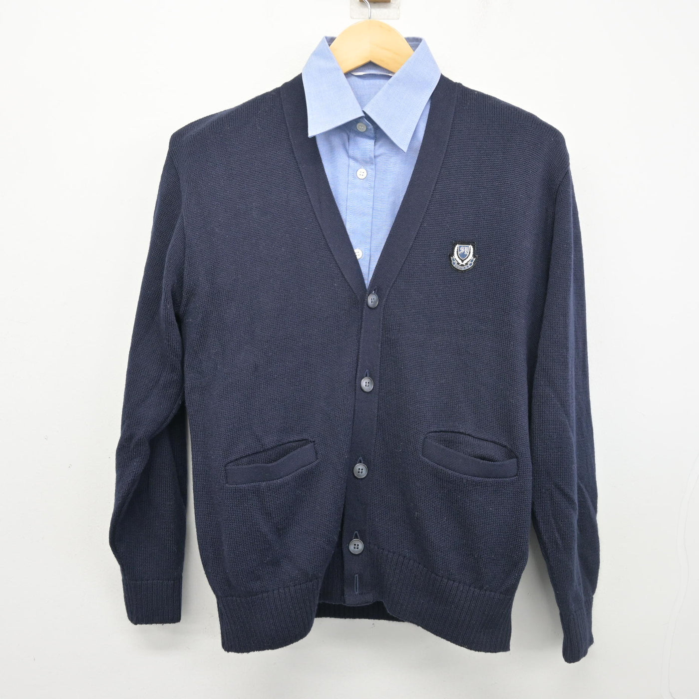 【中古】北海道 札幌新陽高等学校 女子制服 2点 (ニット・シャツ) sf103924