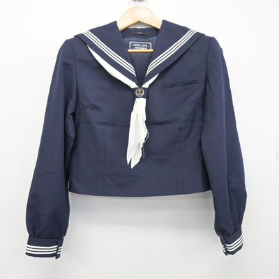 【中古】埼玉県 鶴ヶ島中学校 女子制服 3点 (セーラー服・スカート) sf103928