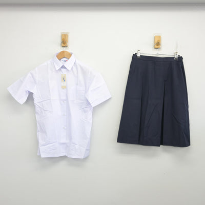 【中古】埼玉県 伊奈学園総合高等学校 女子制服 2点 (シャツ・スカート) sf103938