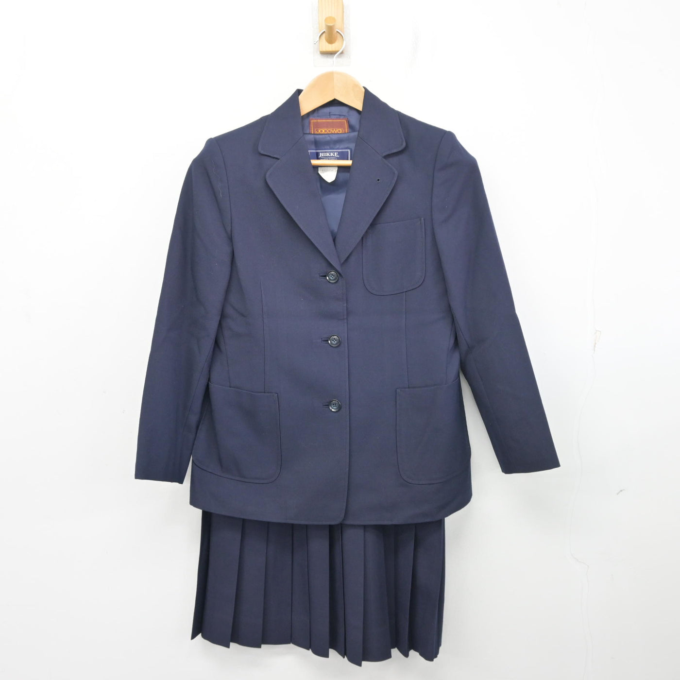 【中古】埼玉県 朝霞第三中学校 女子制服 3点 (ブレザー・ベスト・スカート) sf103948