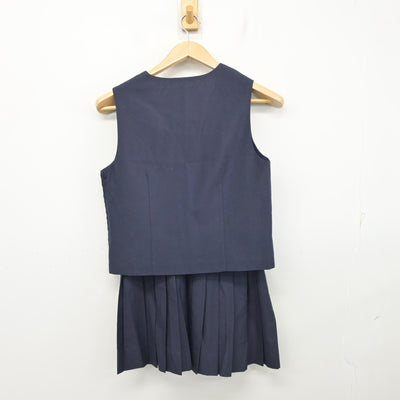 【中古】埼玉県 朝霞第三中学校 女子制服 2点 (ベスト・スカート) sf103949
