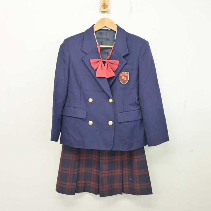 中古】埼玉県 浦和学院高等学校 女子制服 3点 (ブレザー・スカート