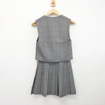 【中古】埼玉県 武南高等学校 女子制服 2点 (ベスト・スカート) sf103954
