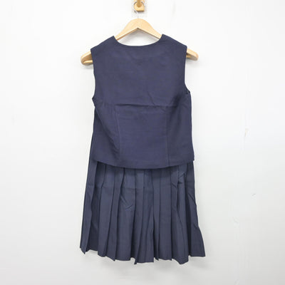 【中古】兵庫県 御影高等学校 女子制服 2点 (ベスト・スカート) sf103956