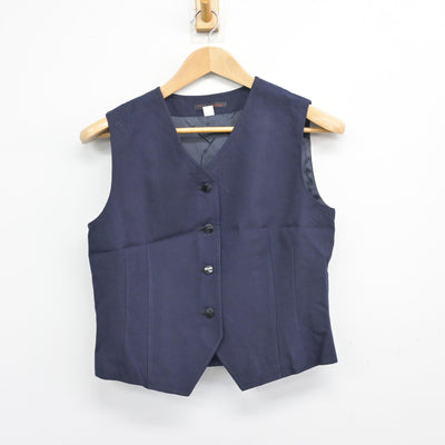 【中古】兵庫県 御影高等学校 女子制服 2点 (ベスト・スカート) sf103956