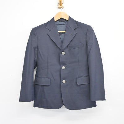 【中古】兵庫県 湊翔楠中学校 男子制服 3点 (ブレザー・ズボン) sf103960