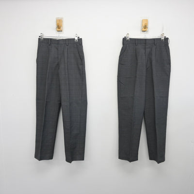 【中古】兵庫県 湊翔楠中学校 男子制服 3点 (ブレザー・ズボン) sf103960