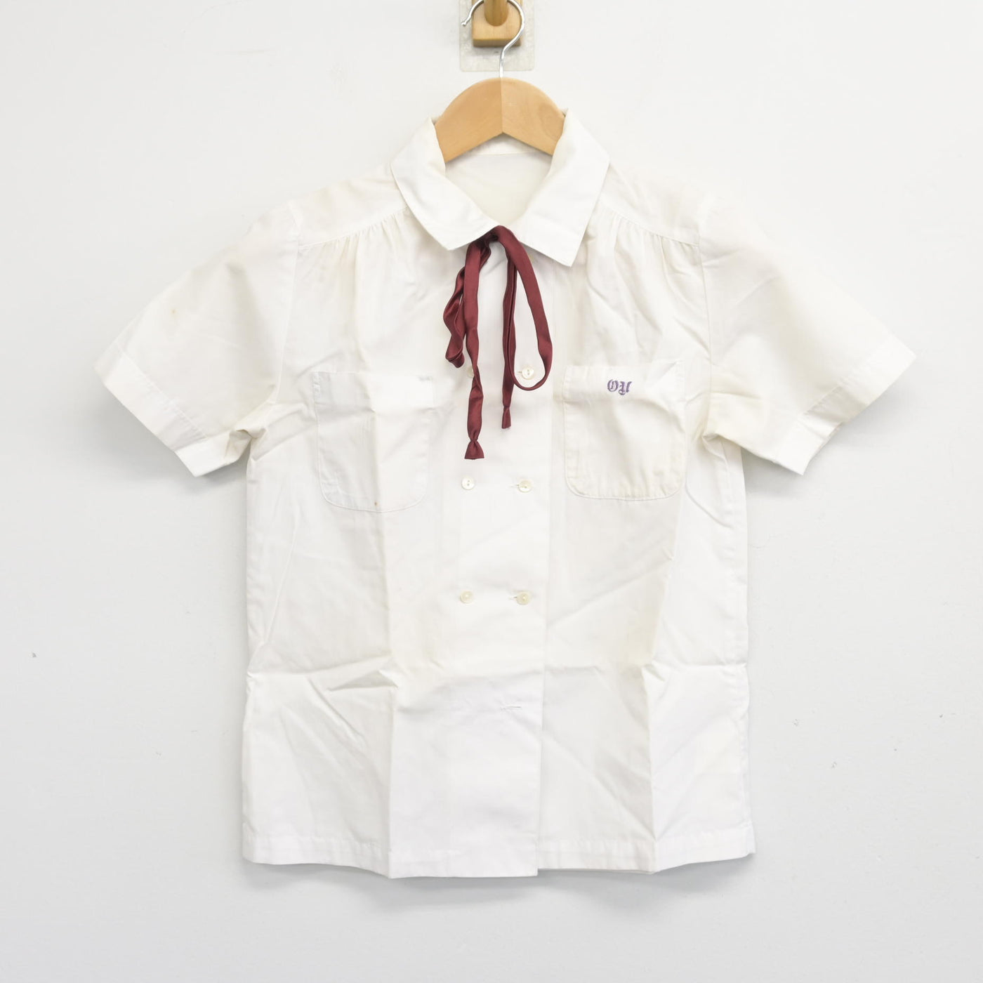 【中古】東京都 鷗友学園女子中学高等学校/旧制服 女子制服 4点 (ベスト・シャツ・スカート) sf103965