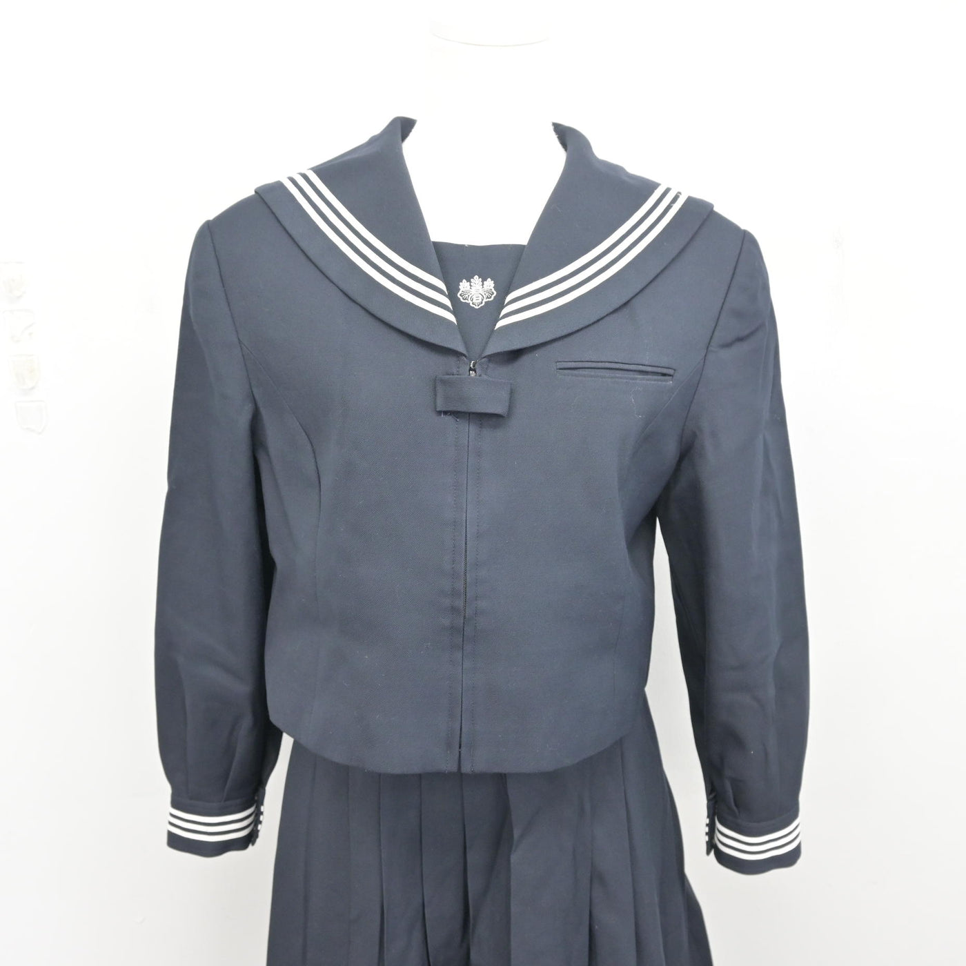 【中古】東京都 目白研心高等学校 女子制服 3点 (ブレザー・セーラー服・スカート) sf103970