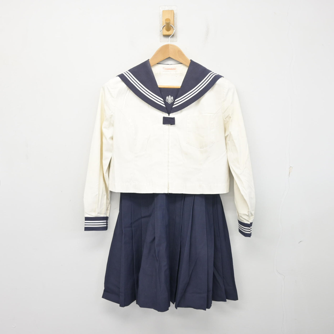 【中古】東京都 目白研心高等学校 女子制服 3点 (セーラー服・スカート) sf103972