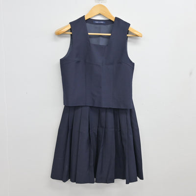 【中古】神奈川県 西高津中学校 女子制服 4点 (ブレザー・ベスト・スカート) sf103976