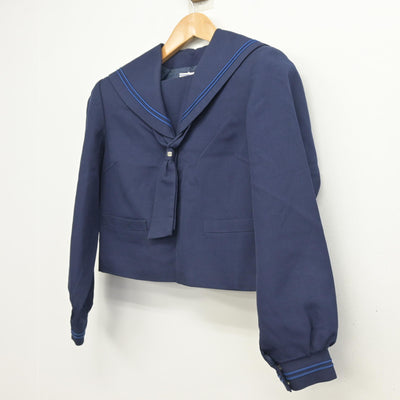 【中古】山形県 天童市立第二中学校/旧制服 女子制服 2点 (セーラー服) sf103978