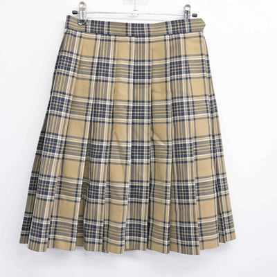 【中古】京都府 京都明徳高等学校 女子制服 3点 (ニット・シャツ・スカート) sf103983