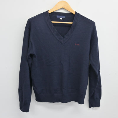 【中古】京都府 京都明徳高等学校 女子制服 2点 (ニット・ニットベスト) sf103986