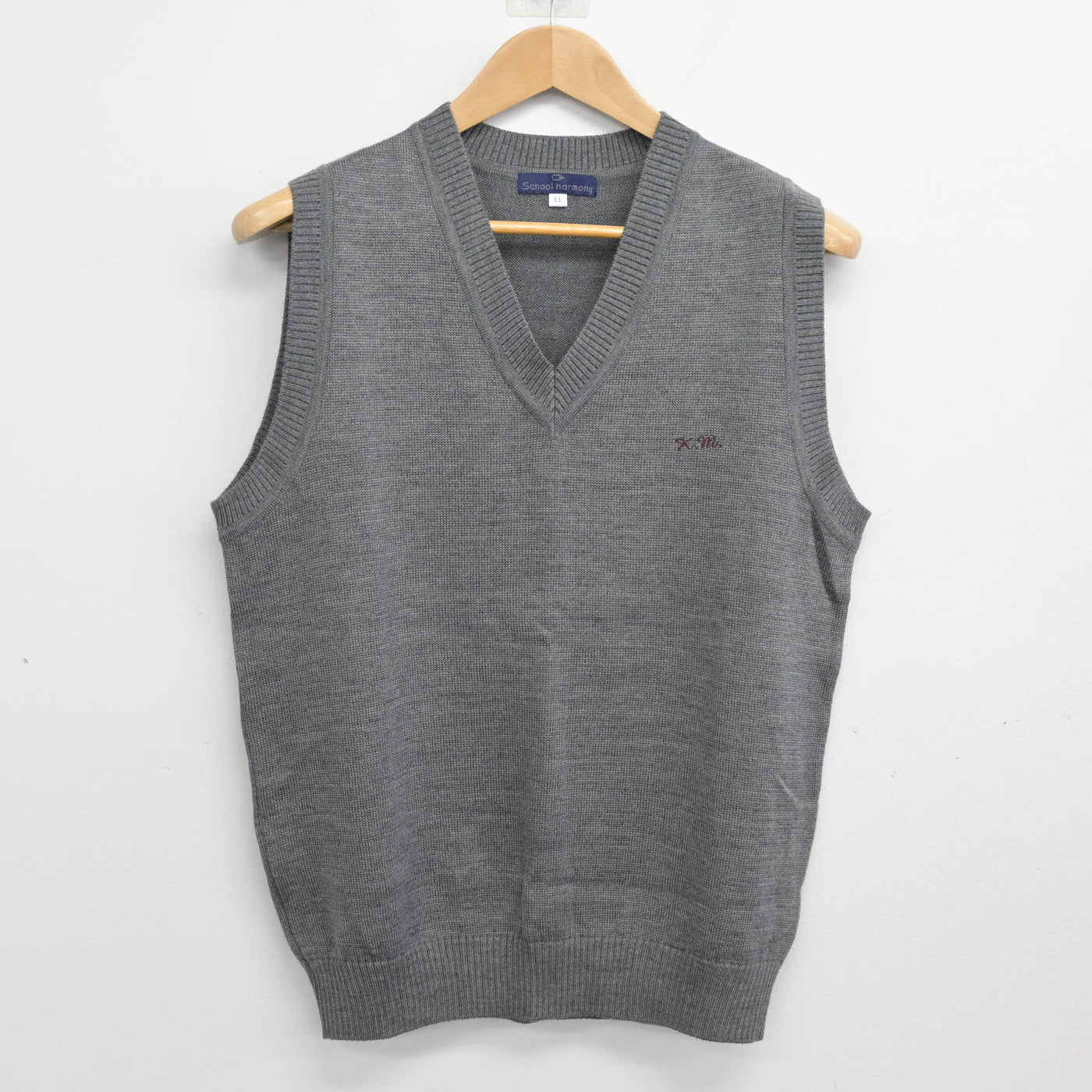 【中古】京都府 京都明徳高等学校 女子制服 2点 (ニット・ニットベスト) sf103986