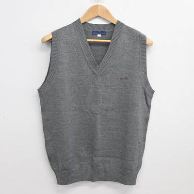 【中古】京都府 京都明徳高等学校 女子制服 2点 (ニット・ニットベスト) sf103986