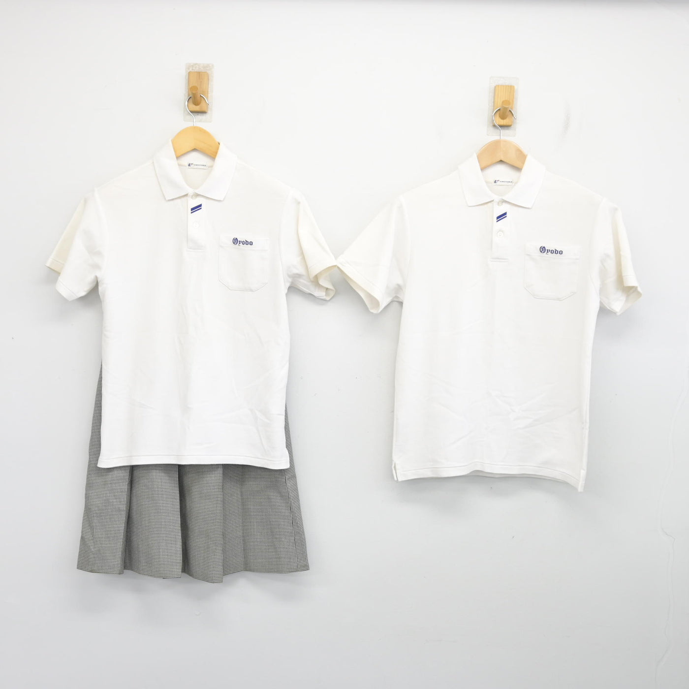 【中古】京都府 大淀中学校 女子制服 3点 (シャツ・スカート) sf103990