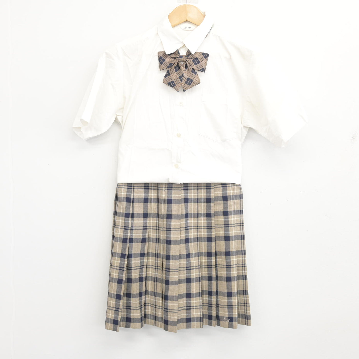 【中古】埼玉県 川越南高等学校 女子制服 3点 (シャツ・スカート) sf103995