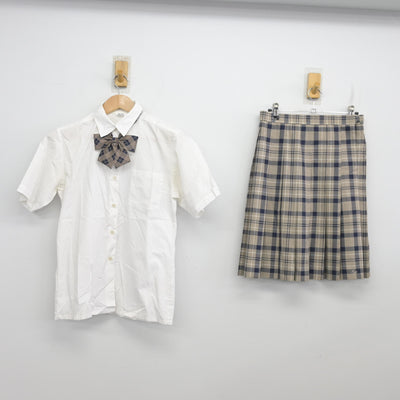 【中古】埼玉県 川越南高等学校 女子制服 3点 (シャツ・スカート) sf103995