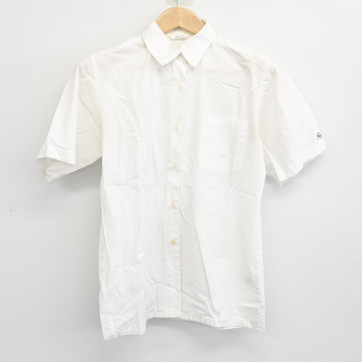 【中古】埼玉県 川越南高等学校 女子制服 2点 (ニットベスト・シャツ) sf103996