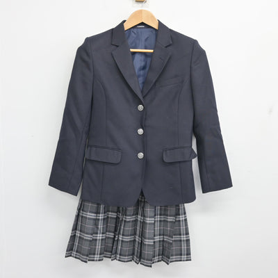 【中古】東京都 小岩高等学校 女子制服 3点 (ブレザー・スカート) sf103998