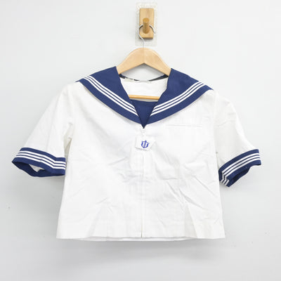 【中古】埼玉県 鯨井中学校 女子制服 2点 (セーラー服) sf104002