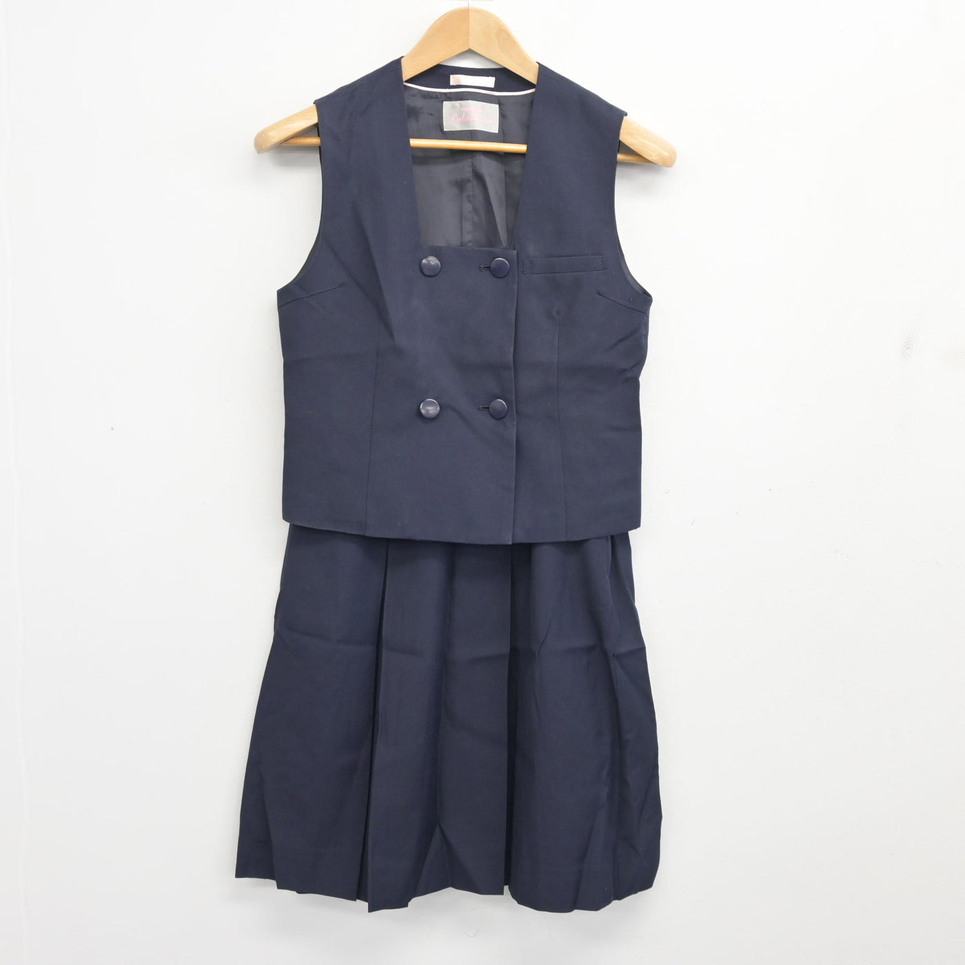 【中古】埼玉県 所沢北高等学校 女子制服 2点 (ベスト・スカート) sf104005