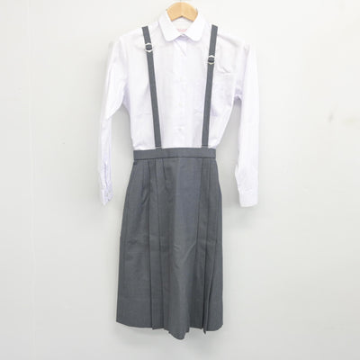 【中古】兵庫県 野々池中学校 女子制服 4点 (ブレザー・ベスト・シャツ・スカート) sf104006