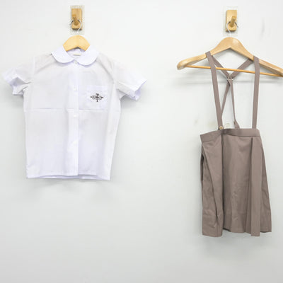 【中古】埼玉県 青山学院大学系属 浦和ルーテル学院小学校 女子制服 2点 (シャツ・スカート) sf104014