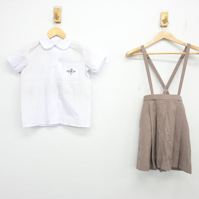 【中古】埼玉県 青山学院大学系属 浦和ルーテル学院小学校 女子制服 2点 (シャツ・スカート) sf104015