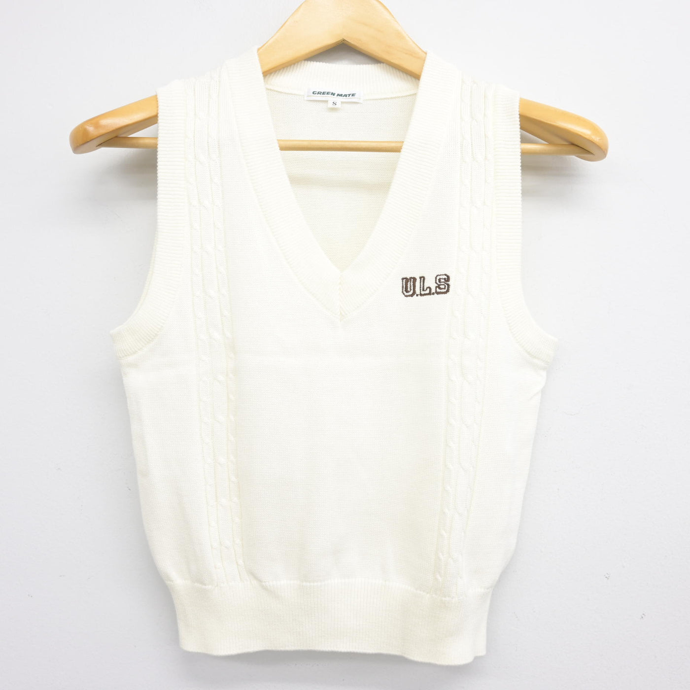 【中古】埼玉県 青山学院大学系属 浦和ルーテル学院小学校 女子制服 2点 (ニットベスト・スカート) sf104016