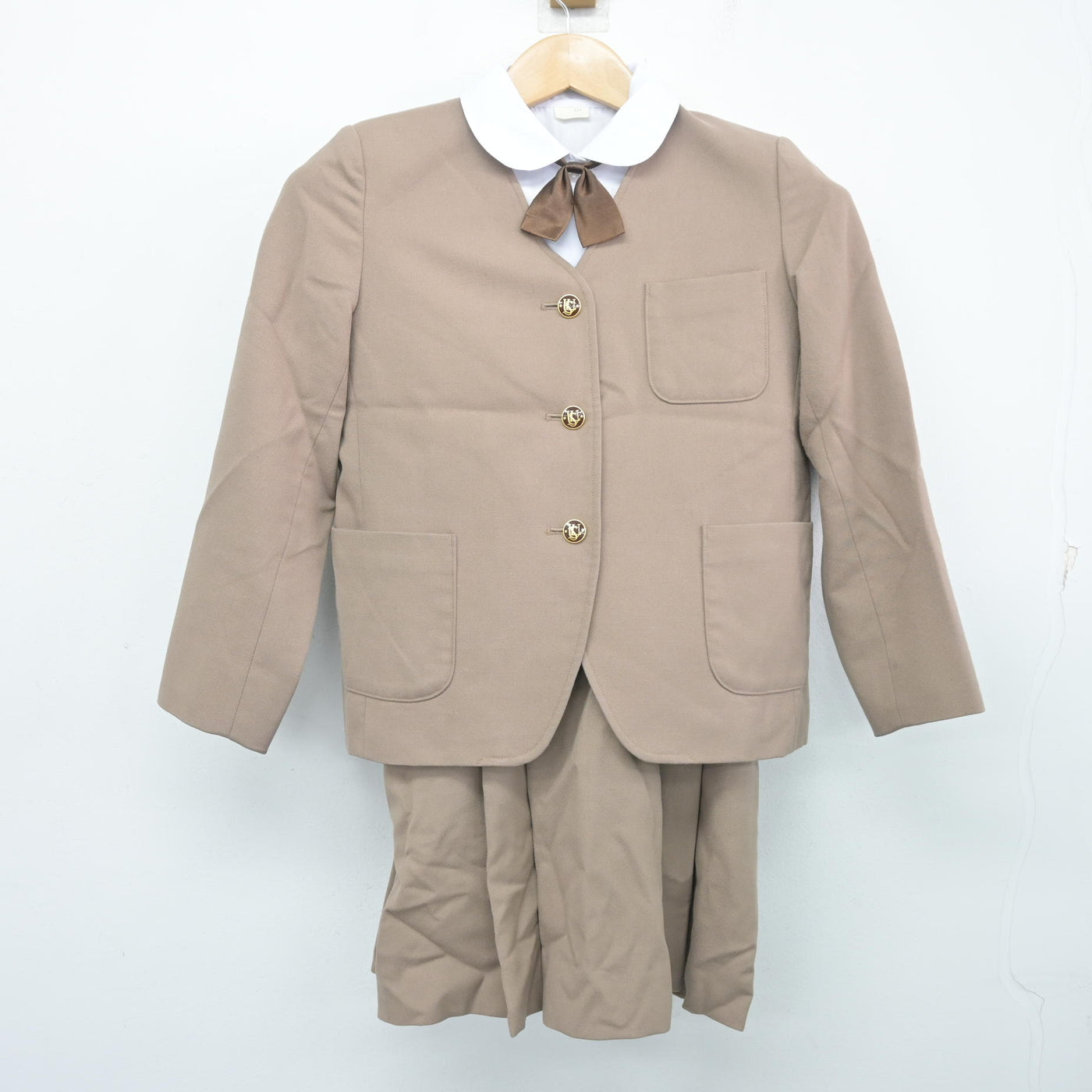 【中古】埼玉県 青山学院大学系属 浦和ルーテル学院小学校 女子制服 4点 (ブレザー・シャツ・スカート) sf104019