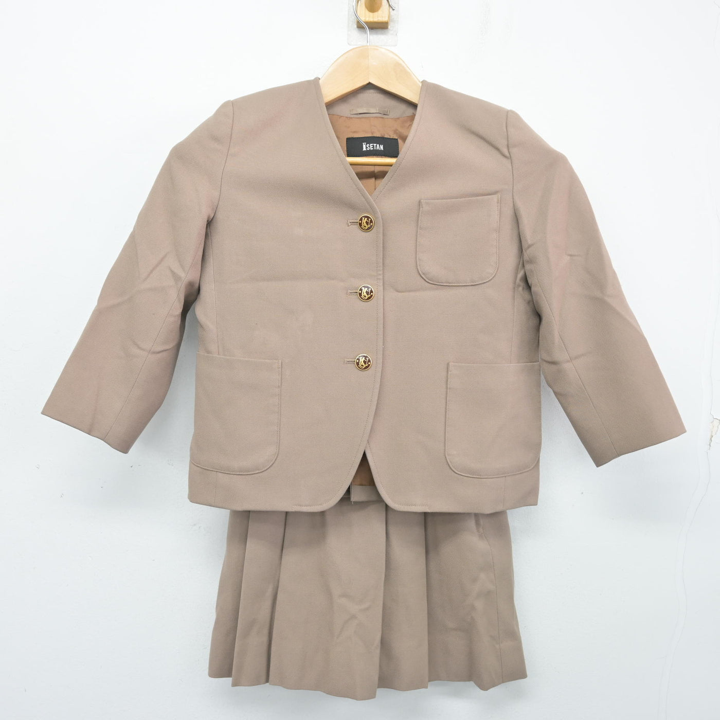 【中古】埼玉県 青山学院大学系属 浦和ルーテル学院小学校 女子制服 3点 (ブレザー・ニットベスト・スカート) sf104020