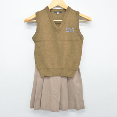 【中古】埼玉県 青山学院大学系属 浦和ルーテル学院小学校 女子制服 3点 (ブレザー・ニットベスト・スカート) sf104020