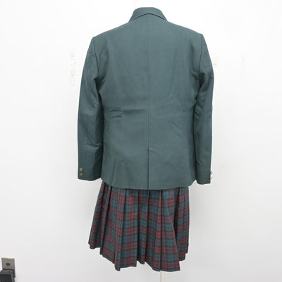 【中古】茨城県 江戸川学園取手高等学校/旧制服 女子制服 4点 (ブレザー・ニット・スカート) sf104025