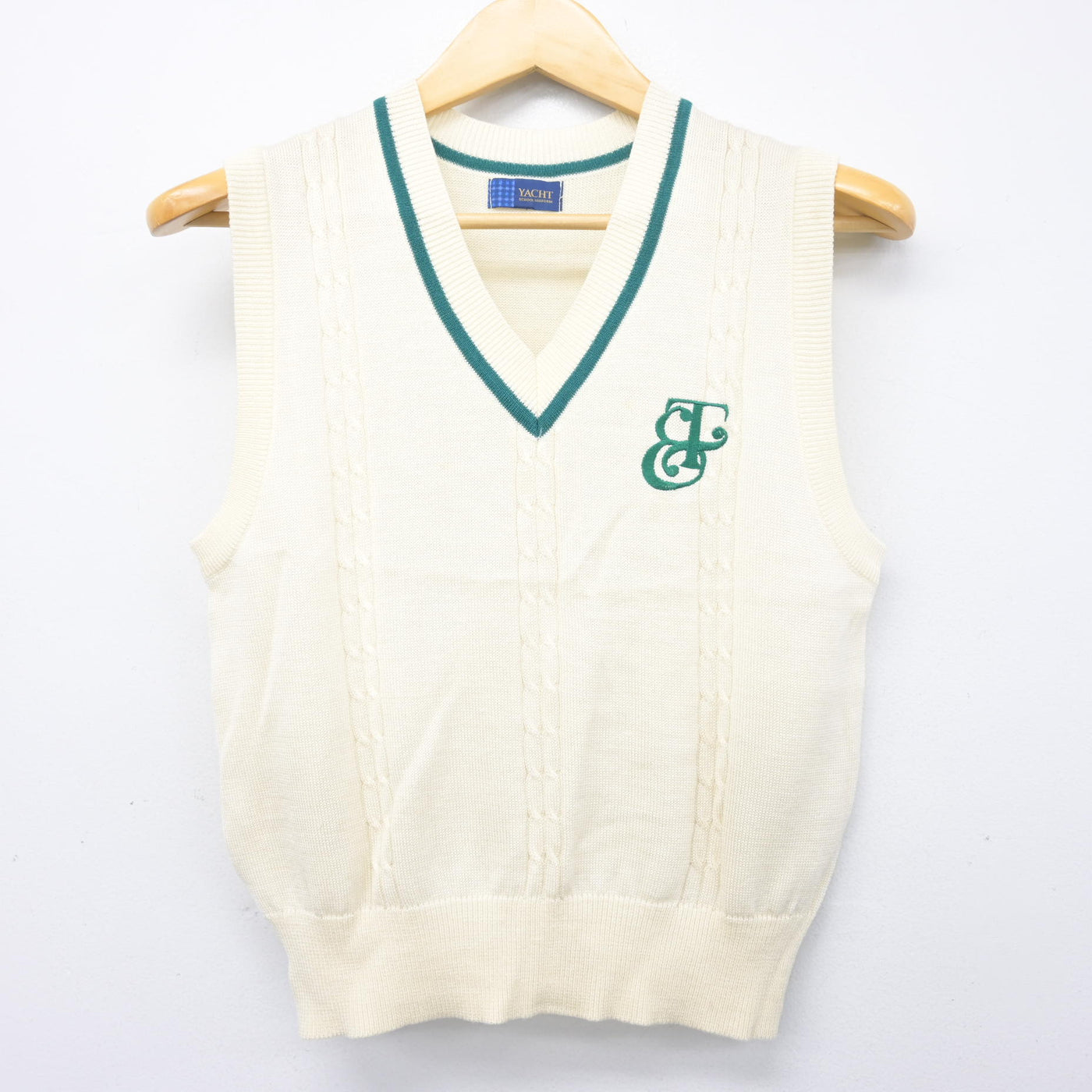 【中古】茨城県 江戸川学園取手高等学校/旧制服 女子制服 2点 (ニットベスト・スカート) sf104028