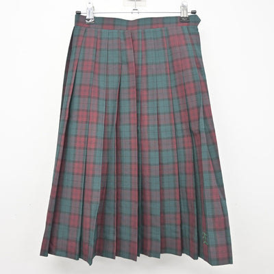 【中古】茨城県 江戸川学園取手高等学校/旧制服 女子制服 2点 (ニットベスト・スカート) sf104028