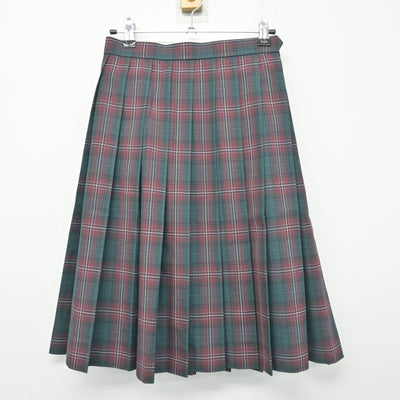 【中古】茨城県 江戸川学園取手中学校 女子制服 3点 (ベスト・スカート) sf104032