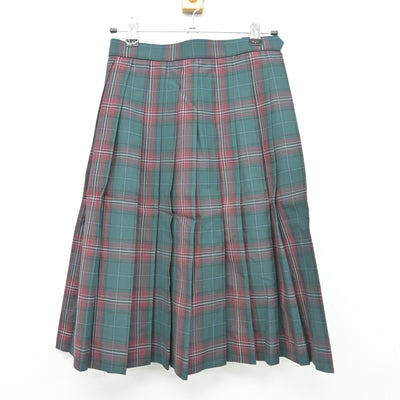 【中古】茨城県 江戸川学園取手高等学校 女子制服 2点 (ニットベスト・スカート) sf104033