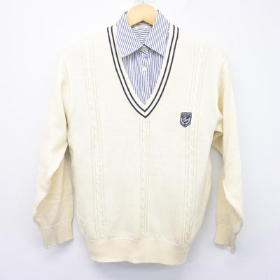 【中古】広島県 高陽東高等学校 女子制服 3点 (ブレザー・ニット・シャツ) sf104034