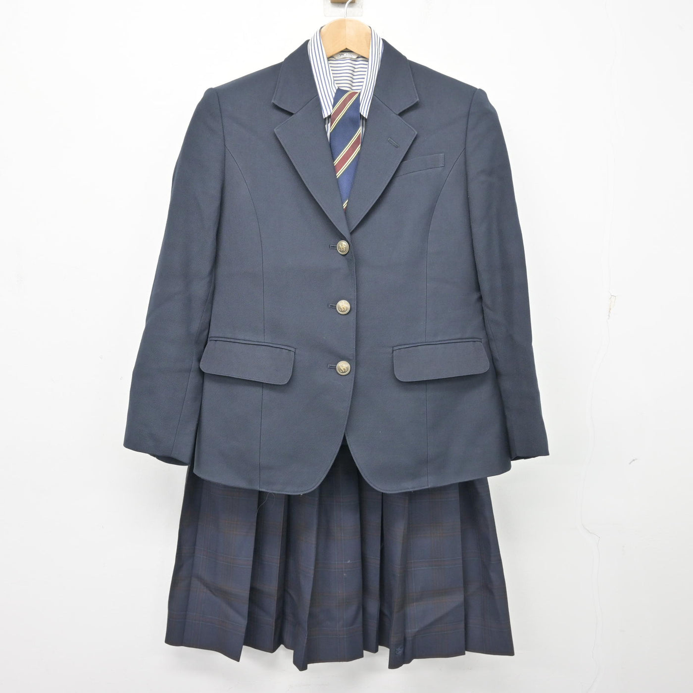 【中古】広島県 高陽東高等学校 女子制服 4点 (ブレザー・シャツ・スカート) sf104038